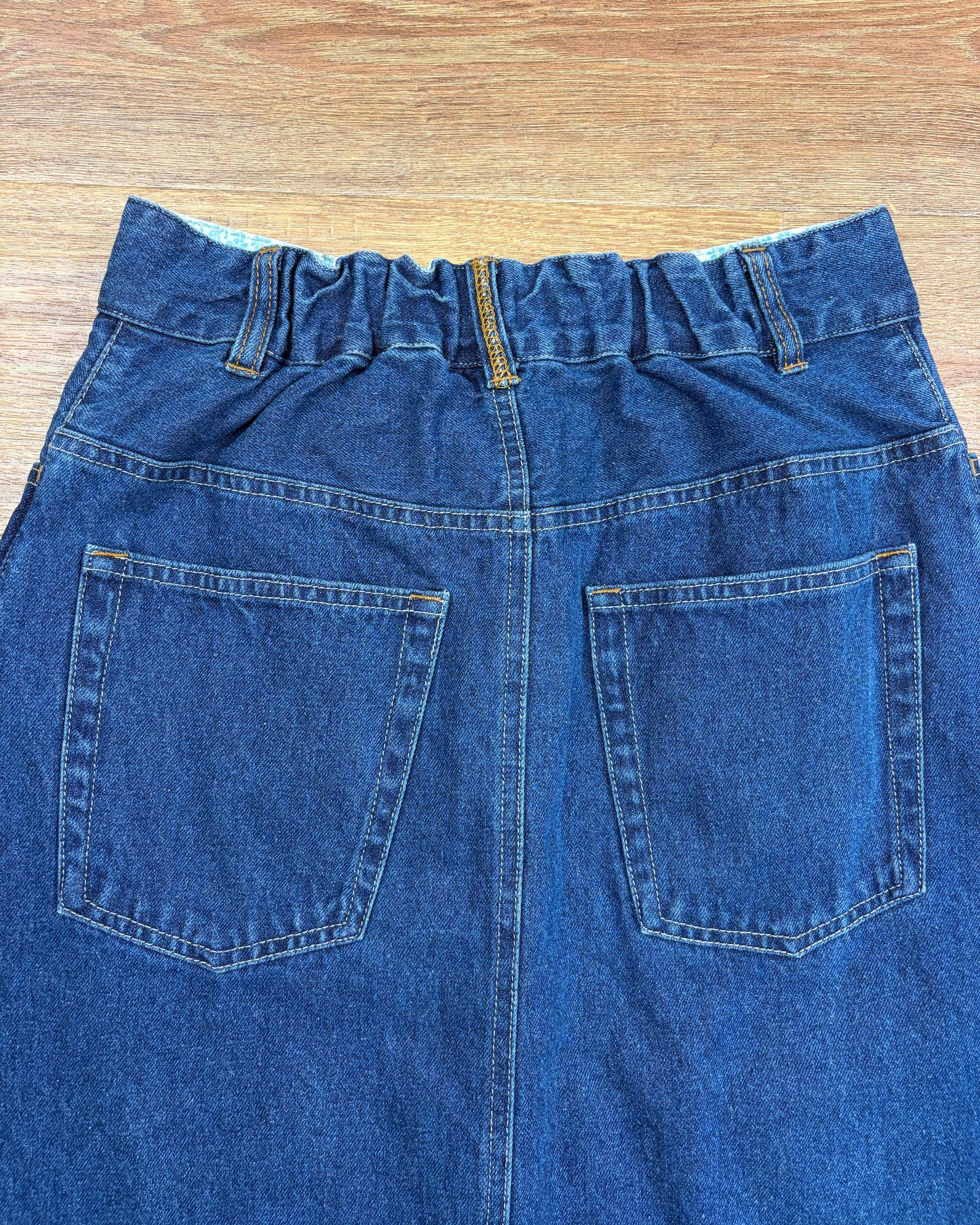 2622018 デニムリメイク風スカート