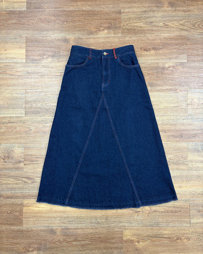 2622018 デニムリメイク風スカート